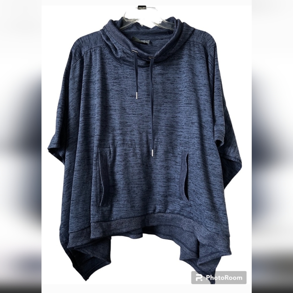 Hooded Poncho Sweatshirt
